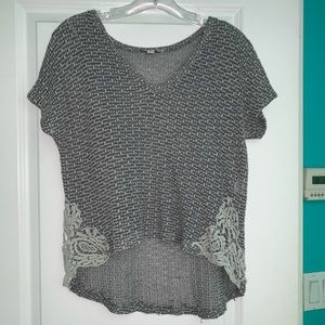 AE Knit, Flowy, Lace Tee